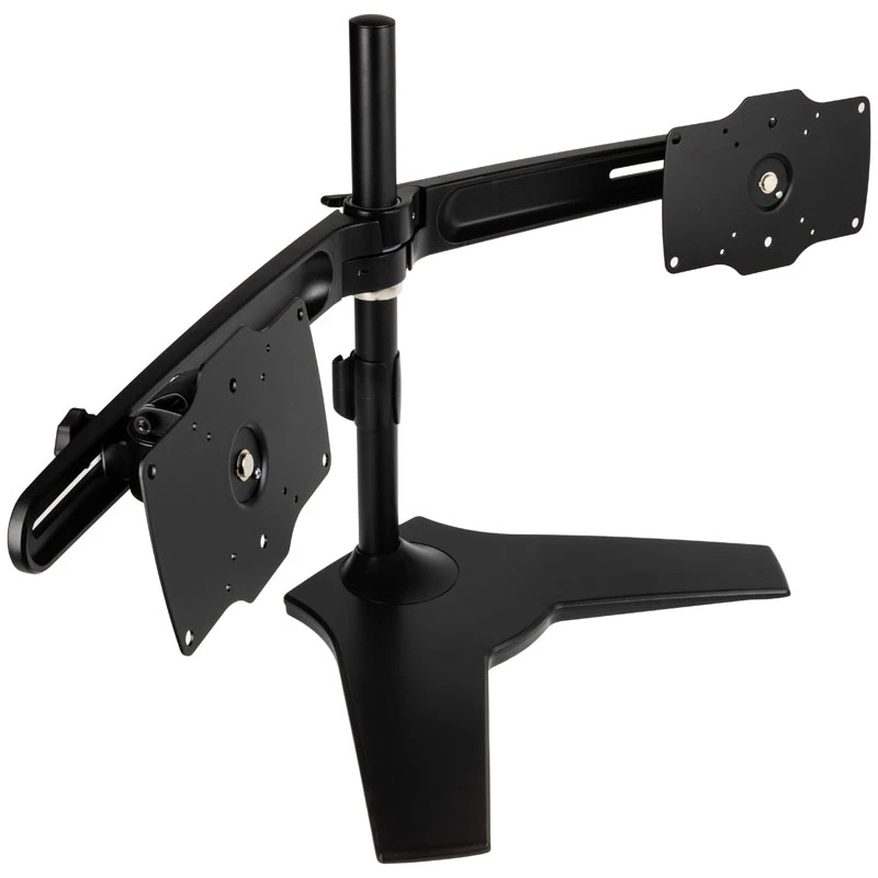SilverStone SST-ARM23BS-L - Uchwyt na dwa monitory - czarny