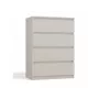 Komoda Top e Shop MALWA M4, 4 szuflady, kaszmir, 700×970×400 mm, laminat