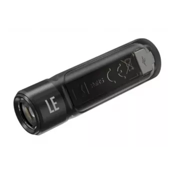 LATARKA RĘCZNA Nitecore TIKI LE — 300 lm, ładowanie przez USB, poliwęglan, IP66, odporna na wstrząsy, 10,5 g, 55 mm, czarna