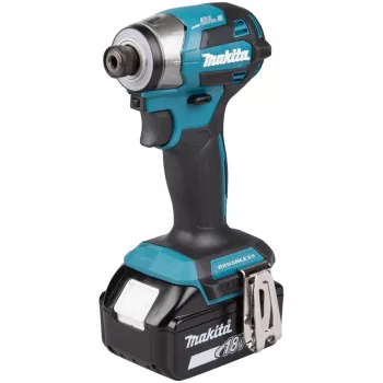 Zakrętarka udarowa Makita DTD173RTJ 18V akumulatorowa, uchwyt 1/4 cala, 3600 RPM, rękojeść pistoletowa, Li-Ion