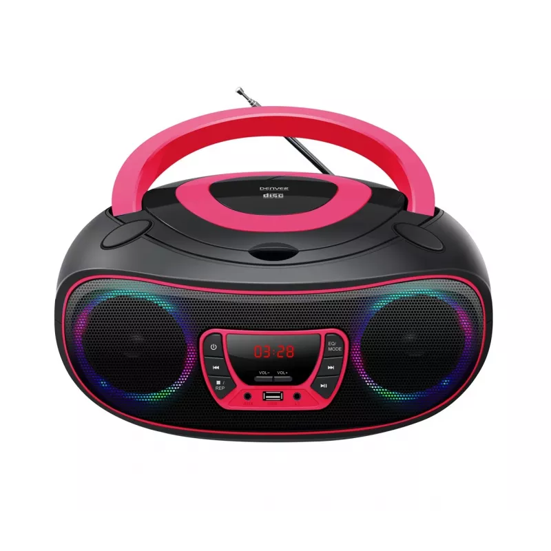 Denver TCL-212BT PINK odtwarzacz CD Przenośny odtwarzacz CD Czarny, Różowy