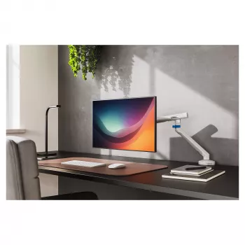 Uchwyt do monitora DIGITUS Single design do ekranów do 35 cali, zacisk, 10 kg, VESA 75x75–100x100, odchylanie -45–90°