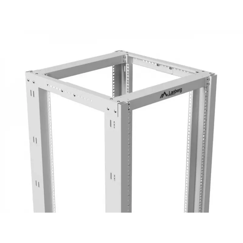 Otwarta szafa rack 19 cali LANBERG 42U, głębokość 800 mm, szerokość 600 mm, szary