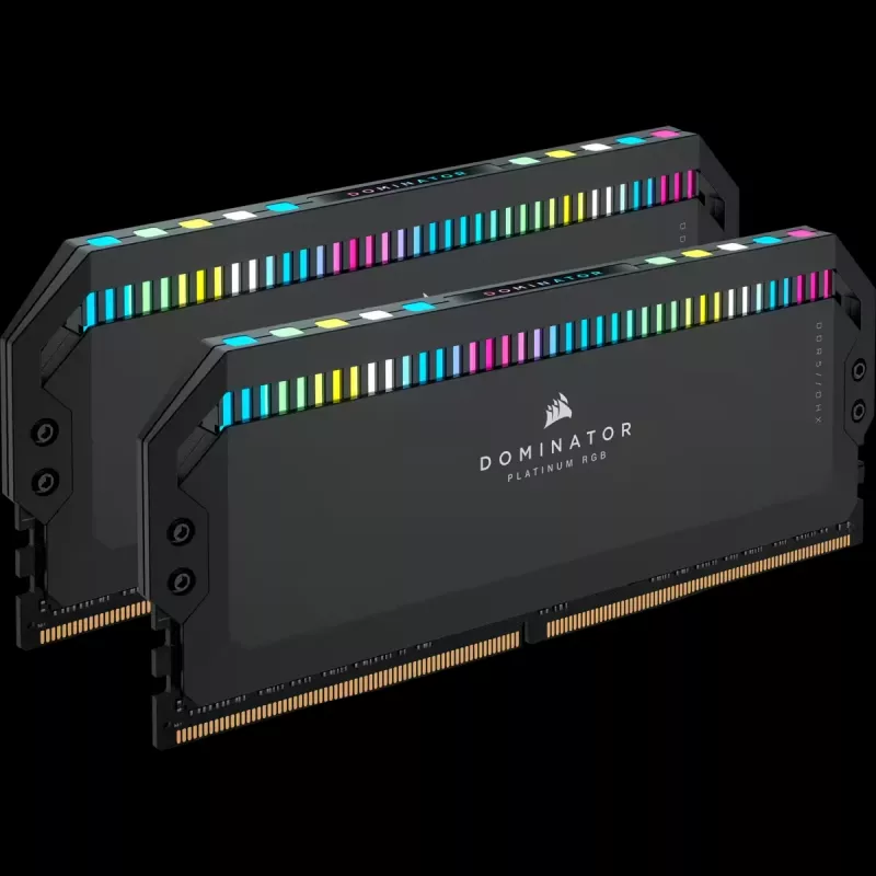 DIMM 32 GB DDR5-6400 (2x 16 GB) Dual-Kit, Arbeitsspeicher schwarz, CMT32GX5M2B6400C32, Dominator Platinum, INTEL XMP