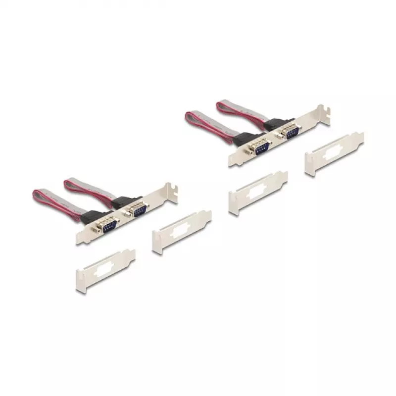 Wewnętrzna karta interfejsu RS-232 DELOCK 95278 — Mini PCI Express host, 4× wyjścia RS-232, FIFO 256 B, 30×51×10 mm