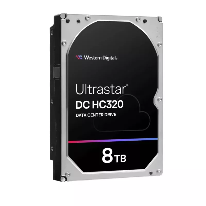 Wewnętrzny dysk twardy SAS 3,5 cala Western Digital Ultrastar DC HC320 8 TB, 7200 RPM, 12 Gbit/s, 256 MB cache