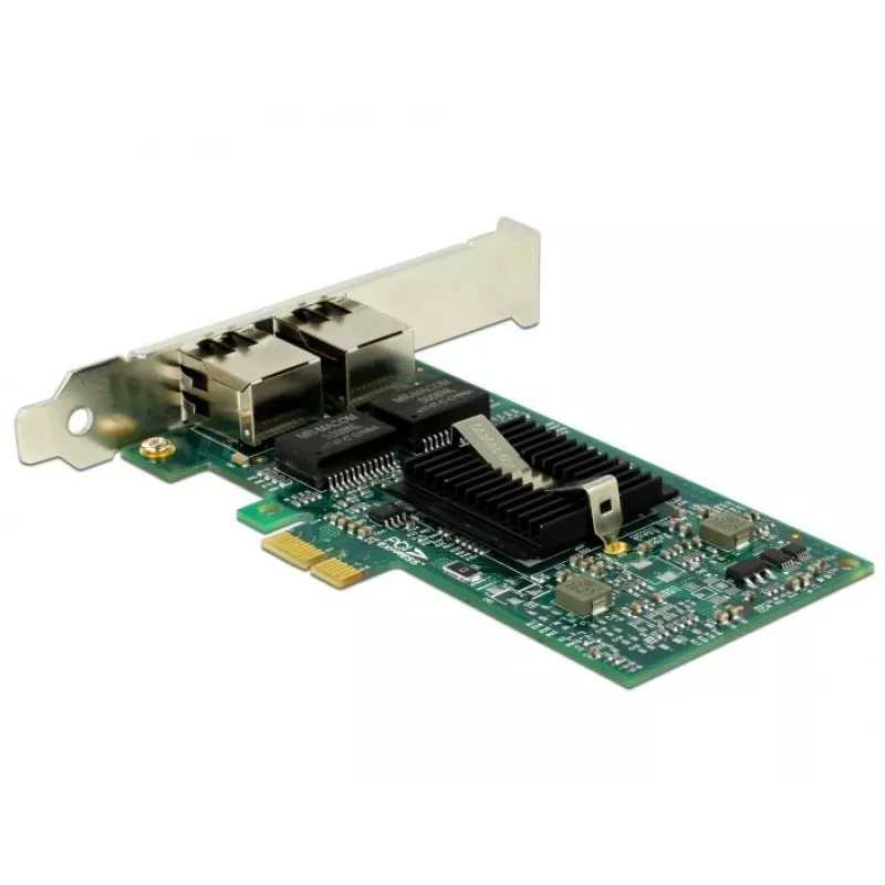 Karta sieciowa Delock PCIe 2x Gigabit LAN