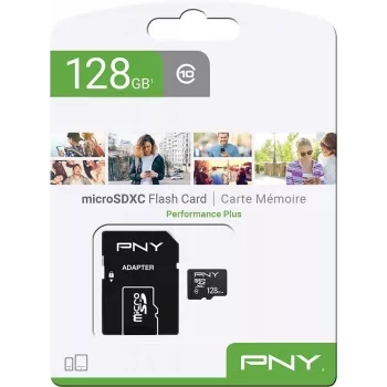PNY Performance Plus 128 GB MicroSDXC Class 10 (P-SDU12810PPL-GE)