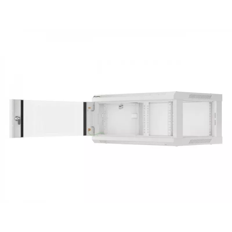 Lanberg WF01-6404-10S Szafa rack 4U wisząca, półka ścienna, szara (WF01-6404-10S)