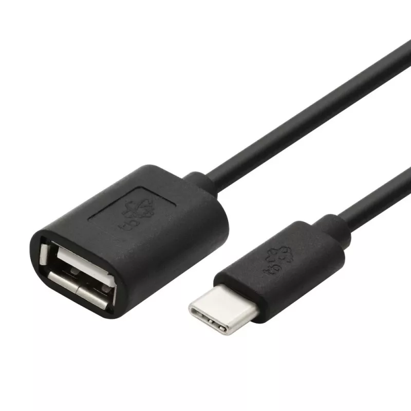Kabel TB OTG USB AF - USB C 15cm Czarny (AKTBXKU4PAC015B)