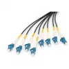 DIGITUS Vorkonfektionierte Fibre Optic Universal Breakout kabel, Singlemode OS2, 8 Fibres, LC/UPC - LC/UPC