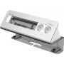 Kindermann CablePort desk² 6-fold - Obudowa gniazda - montowana na powierzchni - Zasilacz X 2 - anodowane aluminium (7430000062)