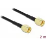 Kabel antenowy DeLOCK RP-SMA do RP-SMA LMR/CFD100 2 m