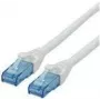 ROLINE - kabel krosowy - RJ-45 (M) do RJ-45 (M) - 1,5 m - UTP - CAT 6a - bezhalogenowy, wtryskiwany, linka - biały (21.15.2764)