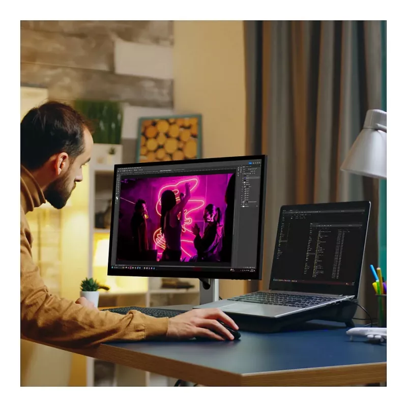 Monitor Alogic Clarity 27 5K z PD i ekranem dotykowym