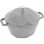 Żeliwna Cocotte Staub Special Cocotte 2,8 L, szara, okrągły garnek holenderski