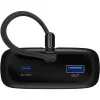 Powerbank 20 000 mAh, zintegrowany kabel USB-C 13 cm, 30 W (czarny, 20 Ah, 1x USB-A, 2x USB-C, PD, QC)