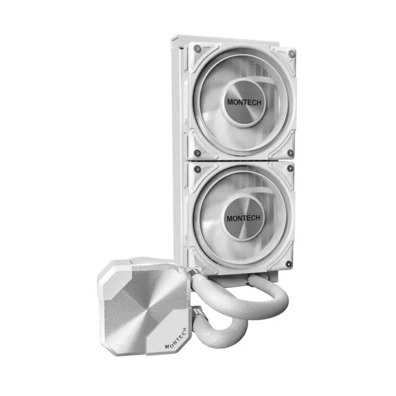 Montech HyperFlow Silent 240 chłodnica procesora All-in-one do cieczy 12 cm Biały 1 szt.