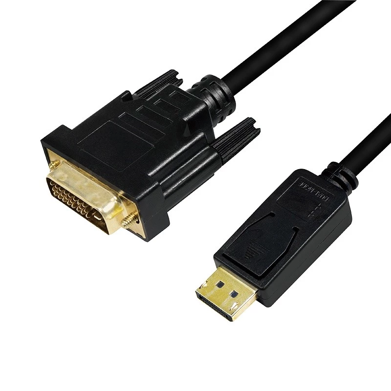 adapter kablowy wideo LogiLink CV0132 DisplayPort na DVI 3m Czarny