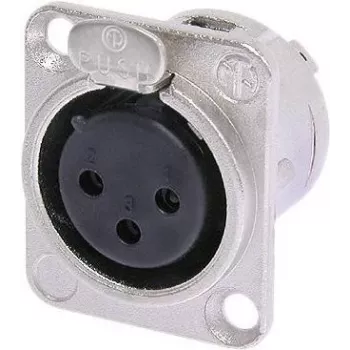 Neutrik NTR-NC3FDL1 - -30 - 80 °C - Czarny - Srebrny - UL - UL 94 HB - IEC 61076-2-103 - IP 40 - IEC 68-2-20 (NC3F-DL-1)