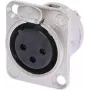 Neutrik NTR-NC3FDL1 - -30 - 80 °C - Czarny - Srebrny - UL - UL 94 HB - IEC 61076-2-103 - IP 40 - IEC 68-2-20 (NC3F-DL-1)