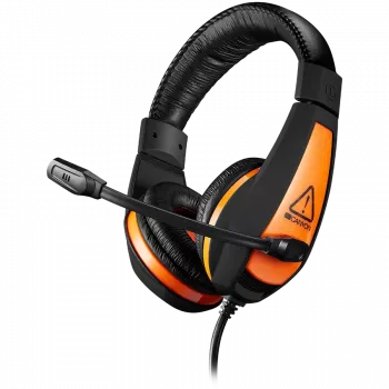 CANYON Star Raider GH-1A, Słuchawki gamingowe 3.5mm jack z regulowanym mikrofonem i regulacją głośności, z adapterem 2w1 3.5mm, kabel 2M, Czarny, 0.23kg