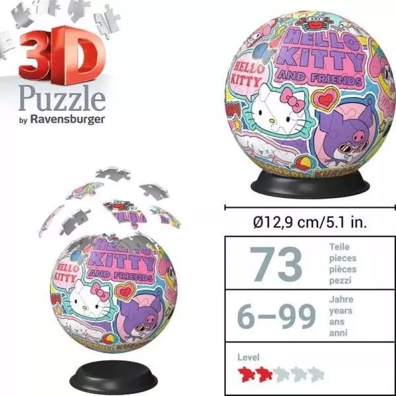 Puzzle Ravensburger Hello Kitty 72 elementy Zalecany wiek od 6 do 99