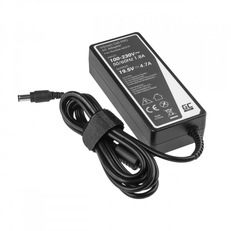 Zasilacz zielony Cell AD31P 90W Wewnętrzny AC-DC 19.5V 4.7A do laptopów Sony, czarny