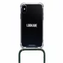 Etui na telefon na szyję Lookabe do iPhone X / Xs — złote z zielonym paskiem