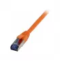 Kabel krosowy RJ45 - CAT6A 500 MHz - 7,5 m - pomarańczowy - S-STP(S/FTP) - TPE/LSZH(Superflex) - AWG26 - Syner