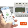 Trójfazowy licznik energii QOLTEC 50883 Wi‑Fi 400V z wyświetlaczem LCD
