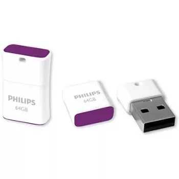 Philips FM64FD85B/00 pamięć USB 64 GB USB Typ-A 2.0 fioletowy, biały