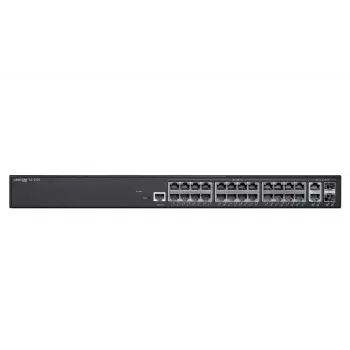 Zarządzalny przełącznik Gigabit Ethernet warstwy L2 Lancom Systems GS-2426 — 24× Gigabit RJ-45, 1U do montażu w szafie, MAC 8000, zasilanie AC