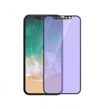 Szkło hartowane ochronne na ekran Devia do iPhone XS/X 5.8 cala Anti-niebieski Ray pełny ekran czarny