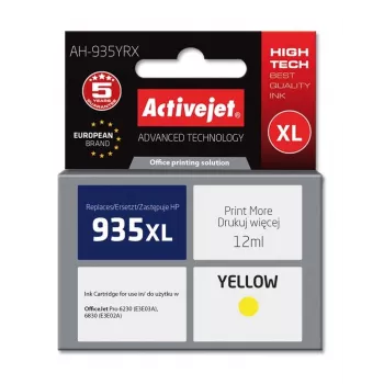 Activejet AH-935YRX tusz (zamiennik HP 935XL C2P26AE; Premium; 12 ml; żółty)