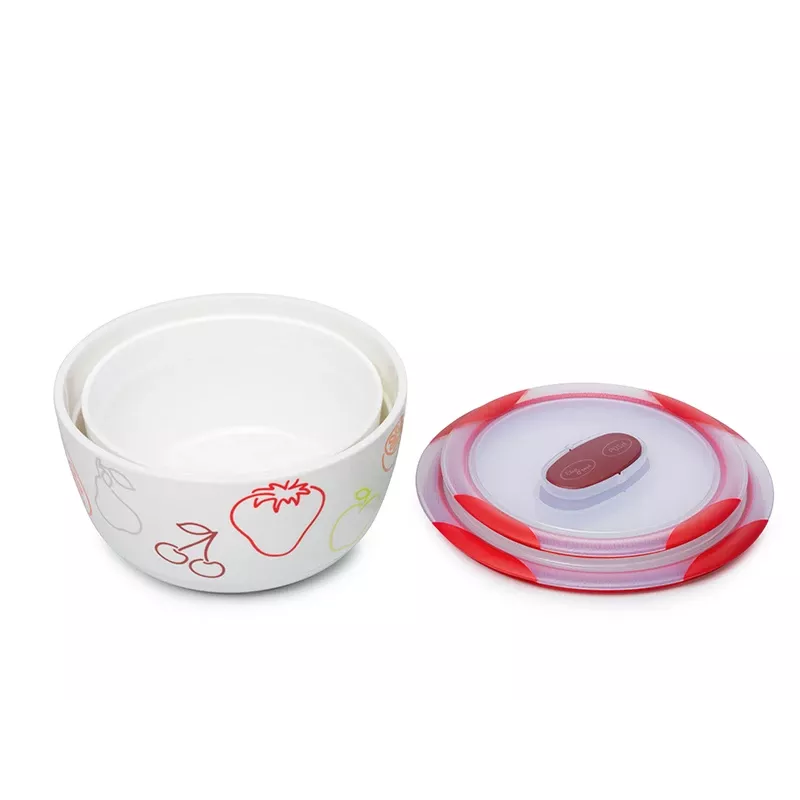 Komplet misek OURSSON BS4781RC/DC Okrągłe Ceramiczne 3L Białe 2 szt.