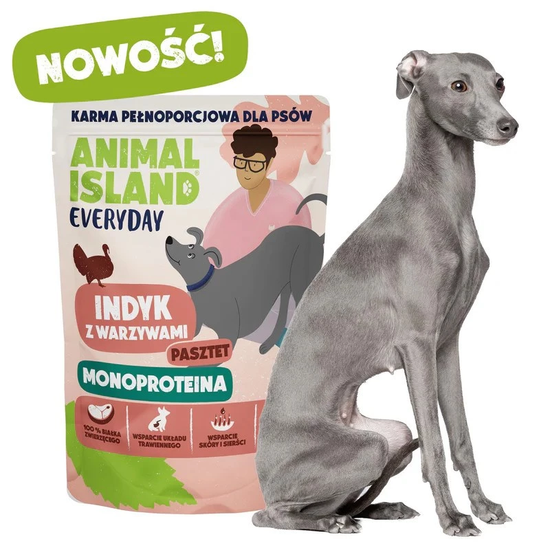 ANIMAL ISLAND Mono-Protein Turkey dla psów 300g