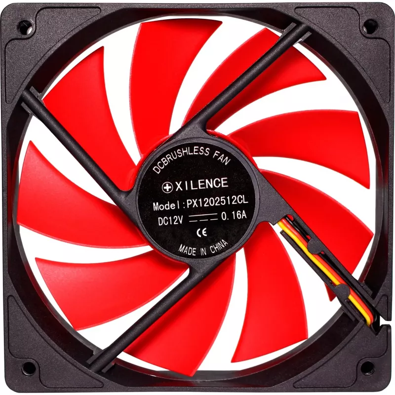 Wentylator obudowy Xilence XF039 120 mm czerwony
