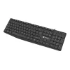 Przewodowa klawiatura pełnowymiarowa NATEC NAUTILUS NKL-1950 — USB, QWERTY US International, 105 klawiszy, czarna