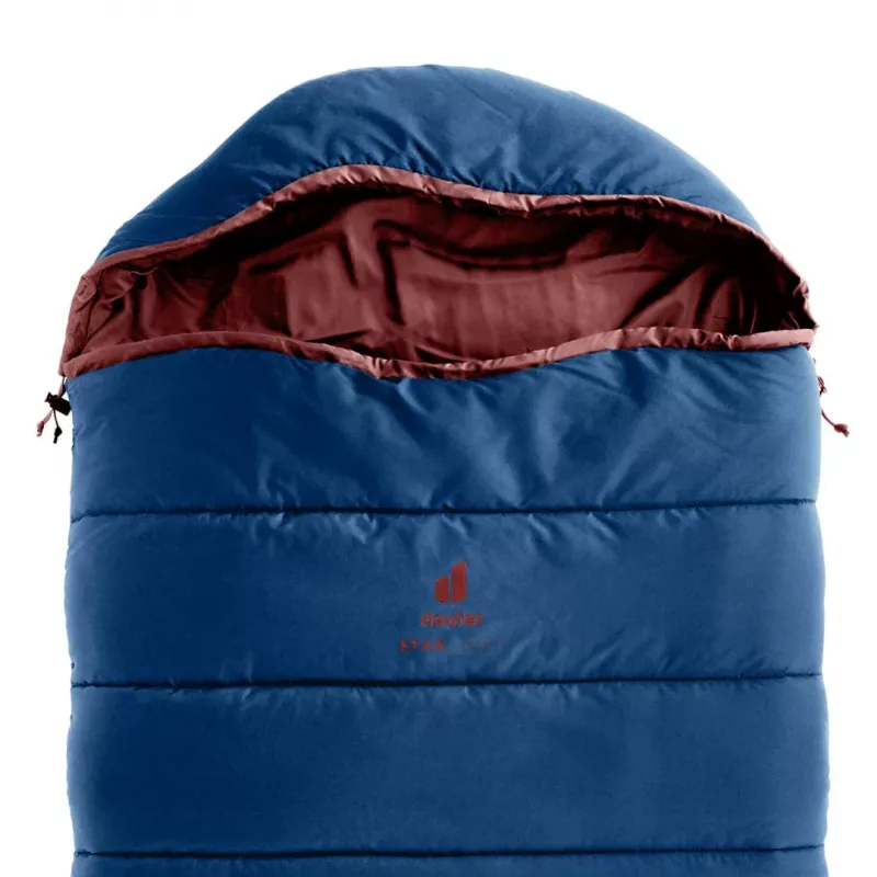 Dziecięcy śpiwór Deuter Starlight SQ (130-170 cm) - nightniebieski/redwood