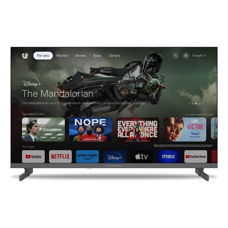 Thomson 50QG4S14 TV 139,7 cm (55) 4K Ultra HD Smart TV Wi-Fi Szary