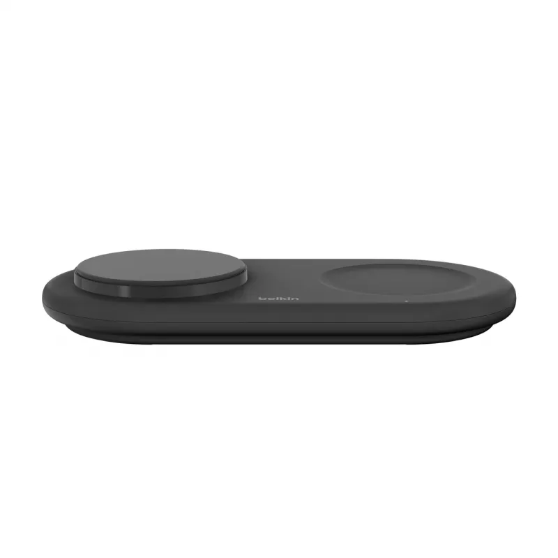 Belkin WIZ021VFBK - bezprzewodowa ładowarka 2-w-1 z technologią Qi2 15 W, czarna