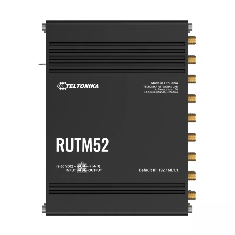 Router 5G Teltonika RUTM52, 5x GbE, Dual SIM, eSIM, Wi-Fi 5