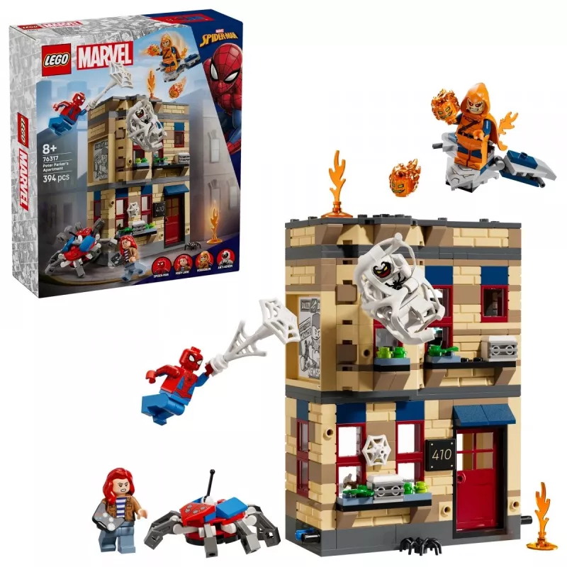 LEGO Marvel zestaw 76317 Mieszkanie Petera Parkera z minifigurką Spider-Mana