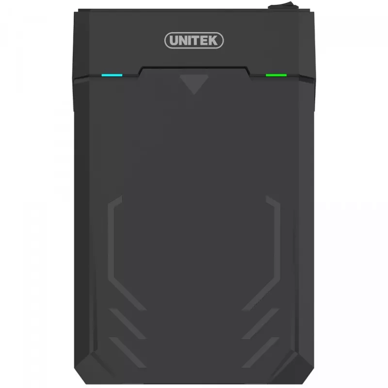 Obudowa HDD/SSD Unitek Y-3035 — 2.5/3.5 cala SATA, USB 3.2 Gen 1 (USB Type-B), 6 Gbit/s, czarna, zasilacz sieciowy