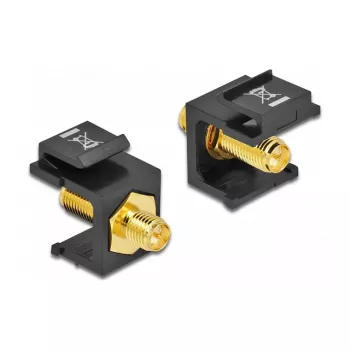 Moduł Keystone RP-SMA żeński czarny DeLOCK 86865