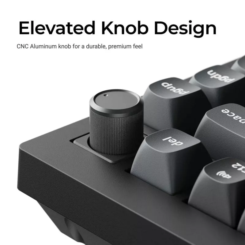 Klawiatura mechaniczna Keychron V1 Ultra 8K — format 75%, QWERTY, Bluetooth, RGB, czarna