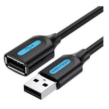 Kabel USB 2.0 męski-żeński Vention CBIBD 0,5 m, czarny