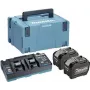 MAKITA 191Y97-1 - Zestaw zasilania kompatybilny z urządzeniami XGT (40V XGT Li-Ion | składa się z 2x akumulator BL4080F 8,0 Ah, podwójnej szybkiej ładowarki DC40RB, walizki) (191Y97-1)