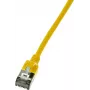 LogiLink CQ9037S Kabel sieciowy 1 m Cat6a S/FTP (S-STP) Żółty (CQ9037S)